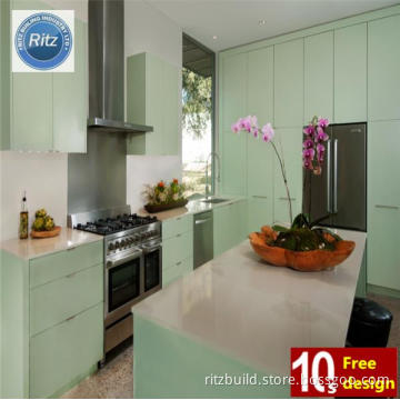 Modern Furniture Home Kitchen Cabinet High Gloss Lacquer Bake Kitchen Furniture